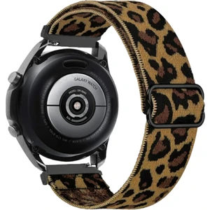 20 mm Universal Örgü Tokalı Bant Kordon Akıllı Pimli Leopar