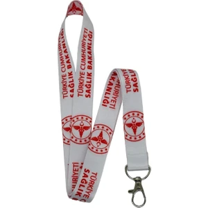 Sağlıkçı Shopping Sağlık Bakanlığı Beyaz Temalı Boyun Ipi Kart Askısı