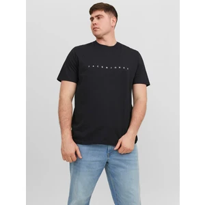 Jack & Jones Jjestar Jj Tee Ss Noos Pls Erkek Siyah Büyük Beden Tshirt 12243625-02