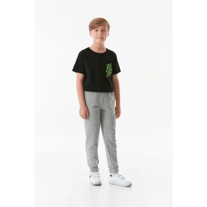 Baskılı Beli Lastikli Jogger Unisex Çocuk Eşofman Altı