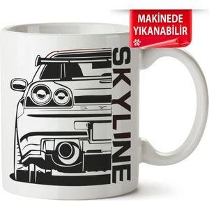 Çakılap Gtr R34 Baskıpı Porselen Kupa Bardak (Kp-Otmbl-Nssn)