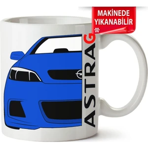Çakılap Opel Astra Baskıpı Porselen Kupa Bardak