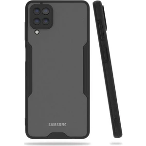 Techno Guru Samsung Galaxy A12 Kamera Korumalı ve Şık Tasarımlı Parfe Premium Silikon Kılıf
