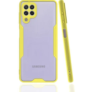 Techno Guru Samsung Galaxy M22 Kamera Korumalı ve Şık Tasarımlı Parfe Premium Silikon Kılıf