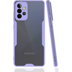 Techno Guru Samsung Galaxy A52 Kamera Korumalı ve Şık Tasarımlı Parfe Premium Silikon Kılıf