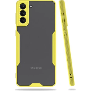 Techno Guru Samsung Galaxy S21 Plus Kamera Korumalı ve Şık Tasarımlı Parfe Premium Silikon Kılıf