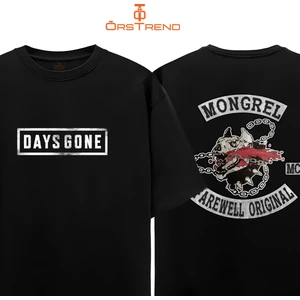 Ors Trend Days Gone Baskılı Oversize Tişört