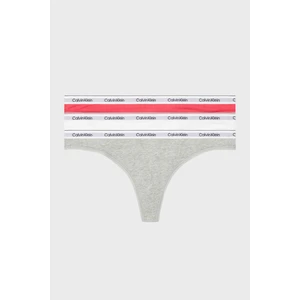 Calvin Klein Streç Pamuklu 3 Pack Tanga Külot 000QD5209ENP4 Bayan Külot 000QD5209E Np4