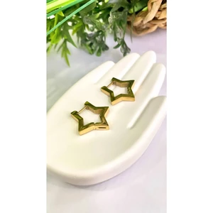 Just GAF Altın/gold Renk Yıldız Şekilli Çelik Küpe