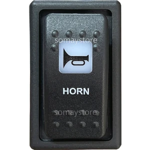 Marin Anahtar Korna (Horn) Çerçeveli Swion Carling Switch Beyaz 52X27MM 12-24V Yaylı Işıksız