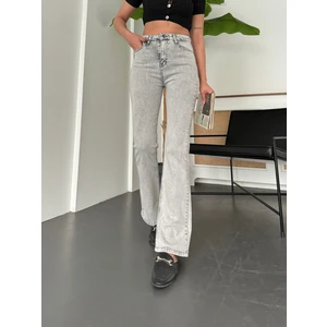 Aref Jeans Boru Paça Kadın Kot Pantolon