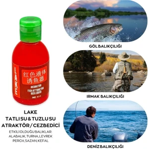 Atraktör/cezbedici Kırmızı Solucan Kanı Balık Yem Katkısı 50 ml