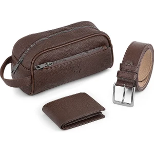 Polo Air Erkek El Çantası Cüzdan Kemer Set Kombin N-31