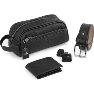 Polo Air  Erkek El Çantası Cüzdan Kemer Çakmak Set Kombin Cn-31