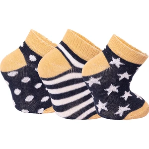 HelloBaby Desenli 3'lü Bilek Çorap Erkek Bebek