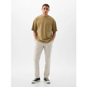 Erkek Gri Slim Fit Modern Khaki Pantolon