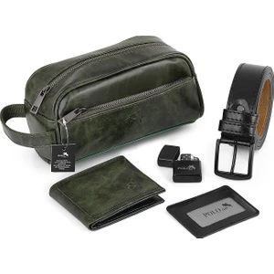 Polo Air Erkek El Çantası Cüzdan Kemer Kartlık Çakmak Set Kombin Cn-30