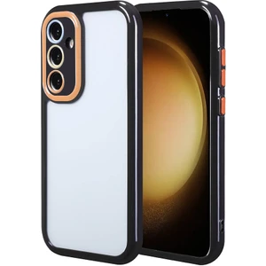 Samsung Galaxy S23 Fe Uyumlu Kılıf Kamera Korumalı Renkli Kenar ve Çerçeve Tasarımlı Kapak