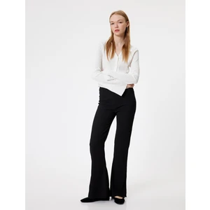 Ispanyol Paça Tayt Pantolon Yüksek Bel Skinny Fit