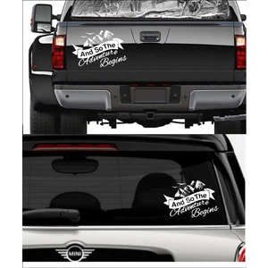 Sticker Usta Dağ Kamp Dağcılık Adventure 4x4 Offroad Araba Oto Karavan Sticker 00084