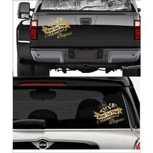 Sticker Usta Dağ Kamp Dağcılık Adventure 4x4 Offroad Araba Oto Karavan Sticker 00084