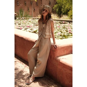 Müslin Rahat Pantolon Kum