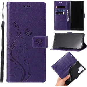 Samsung Galaxy S24 Ultra Kart Tutucu Kickstand Pu Deri Için Filp Durumda (Yurt Dışından)