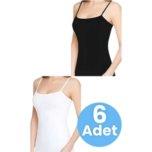 Mood Agenda Kadın Pamuklu Ip Askılı 6'lı Atlet