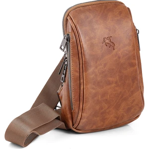 Polo Air Erkek Omuz Çantası Çapraz Göğüs ve Sırt Çantası Body Bag Vegan Deri Etn-72