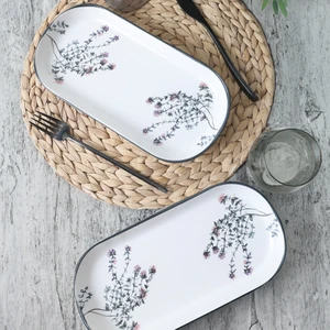 Çiçek Bahçesi Noyan Kayık Tabak 28 cm 2 Adet