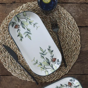 Çiçek Bahçesi Noyan Kayık Tabak 28 cm 2 Adet