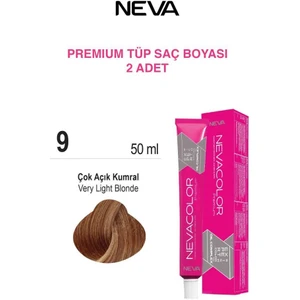 Tüp Saç Boyası 9. Çok Açık Kumral 50ml X2