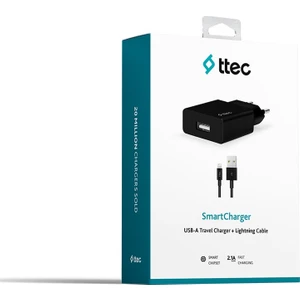TTEC 2SCS20LB SMARTCHARGER SEYAHAT ŞARJI LİGHTNİNG-SİYAH