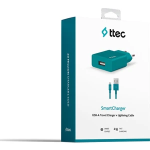 TTEC 2SCS20LTZ SMARTCHARGER SEYAHAT ŞARJI LİGHTNİNG-TURKUAZ