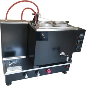 Safir Çay Kazanları 2 Demlikli Cromat Siyah Boyalı Çay Ocağı Siyah Boyalı Çay Kazanı Elektrik + Doğalgazlı Siyah Çay Semaveri Ce Belgeli . Ets Sistemli