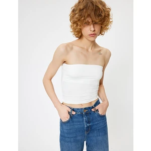 Straplez Büstiyer Crop Slim Fit