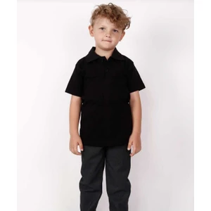 Unısex Çocuk Genç Polo Yaka Kısa Kol Normal Kalıp Düz Basic Okul Lise T-Shırt