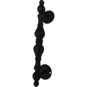 AS Design Demir Döküm Ferforje Kapı Kolu(Siyah Boyalı)