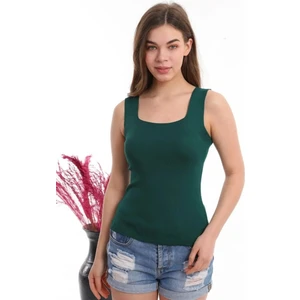 Işılda Fashion Kadın Kare Yaka Triko Bluz