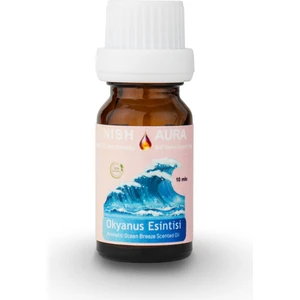 Nish Aura 10ML Okyanus Esintisi- Ocean Breeze Oda Kokusu Aromatik Esansiyel Uçucu Yağ Buhurdanlık Yağı Difüzör Esansı Aromaterapi Doğal Ortam Kokusu