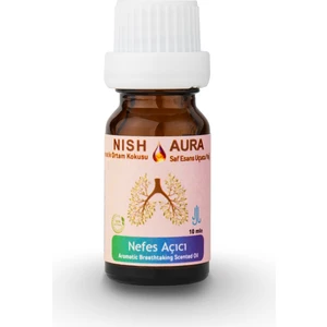Nish Aura 10ML Nefes Açmaya Yardımcı Oda Kokusu Aromatik Esansiyel Uçucu Yağ Buhurdanlık Yağı Difüzör Esansı Aromaterapi Doğal Ortam Kokusu