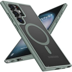 M.tk moveteck Samsung Galaxy S23 Ultra Kılıf Mat Magsafe Şarj Özellikli Darbe Önleyici Hassas Butonlu Renkli Kenar