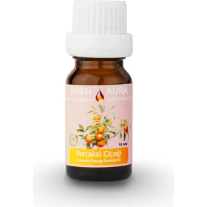 Nish Aura 10ML Portakal Çiçeği- Orange Blossom Oda Kokusu Aromatik Esansiyel Uçucu Yağ Buhurdanlık Yağı Difüzör Esansı Aromaterapi Doğal Ortam Kokusu