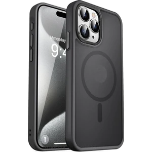M.tk moveteck Apple iPhone 15 Pro Kılıf Mat Magsafe Şarj Özellikli Darbe Önleyici Hassas Buton Renkli Yumuşak Kenar -Sio