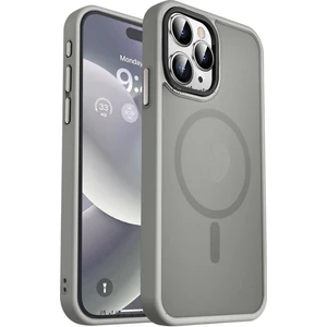 M.tk moveteck Apple iPhone 15 Pro Max Kılıf Mat Magsafe Şarj Özellikli Darbe Önleyici Hassas Buton Renkli Yumuşak Kenar -Sio