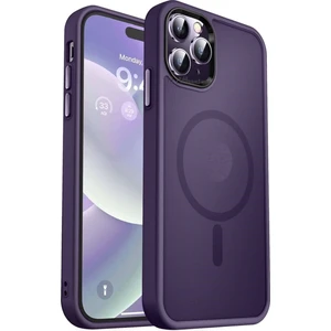 M.tk moveteck Apple iPhone 14 Pro Max Kılıf Mat Magsafe Şarj Özellikli Darbe Önleyici Hassas Buton Renkli Yumuşak Kenar -Sio