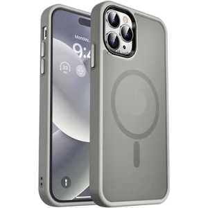 M.tk moveteck Apple iPhone 14 Pro Max Kılıf Mat Magsafe Şarj Özellikli Darbe Önleyici Hassas Buton Renkli Yumuşak Kenar -Sio