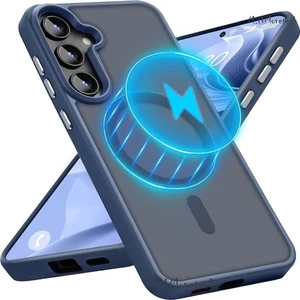M.tk moveteck Samsung Galaxy S23 Fe Kılıf Mat Magsafe Şarj Özellikli Darbe Önleyici Hassas Butonlu Renkli Kenarlı
