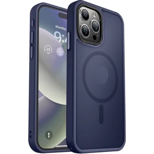 M.tk moveteck Apple iPhone 15 Pro Max Kılıf Mat Magsafe Şarj Özellikli Darbe Önleyici Hassas Buton Renkli Yumuşak Kenar -Sio