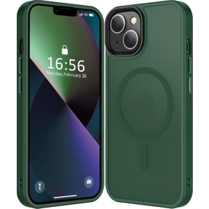 M.tk moveteck Apple iPhone 14 Kılıf Mat Magsafe Şarj Özellikli Darbe Önleyici Hassas Buton Renkli Yumuşak Kenar -Sio